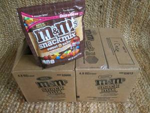 lot 142 image: (2) Cases of M&Ms Snack Mix (Sweet...