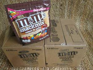 lot 144 image: (2) Cases of M&Ms Snack Mix (Sweet...