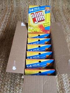 lot 158 image: Case of Slim Jims Mild Best By 02...