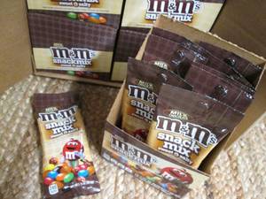 lot 165 image: Case of M&Ms Snack Mix (Sweet & Sa...