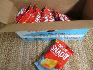 lot 197 image: Case of Cheez-It Snapped Snack Crac...