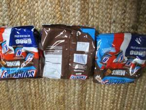 lot 233 image: (3) 9.70oz, Bags of Snickers Minis...