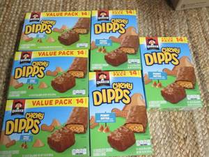lot 239 image: 6 Boxes of Quaker Chewy Dipps (Pean...