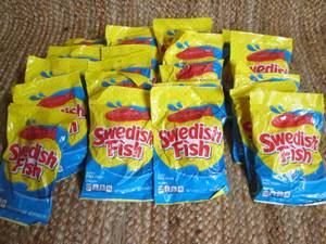 lot 242 image: 24- 8oz. Bags of Original Swedish F...