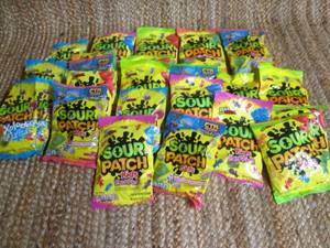lot 280 image: 24- 8oz. Bags of Sour Patch Kids (A...