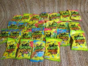 lot 281 image: 24- 8oz. Bags of Sour Patch Kids (A...
