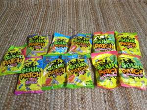 lot 282 image: 11- 8oz. Bags of Sour Patch Kids (A...