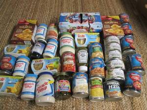 lot 286 image: Box of Assorted Food Items See Pho...