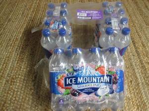 lot 345 image: Case of Ice Mountain Sparkling Natu...