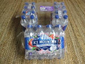 lot 347 image: Case of Ice Mountain Sparkling Natu...