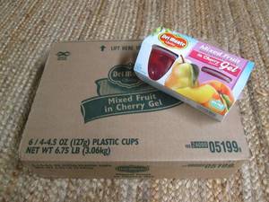 lot 356 image: Case of Del Monte Mixed Fruit in Ch...