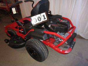 lot 1 image: Troy-Bilt 46 Mustang Zero Turn Riding Mower