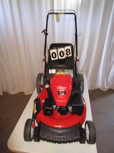 lot 8 image: Troy Bilt 21 Push HW 3-N-1 Lawn Mower