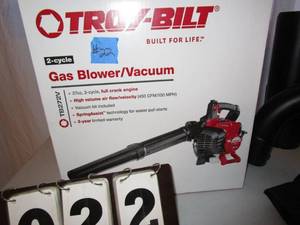 lot 22 image: Troy-Bilt Gas BlowerVac