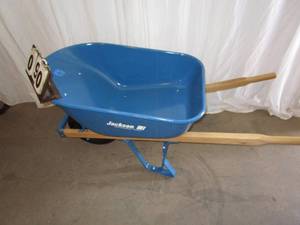lot 90 image: Jackson Professional Tools Wheel Barrow - 6 cubic ft - Blue