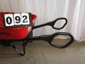 lot 92 image: Truper Wheel Barrow - 6 cubic feet - Red
