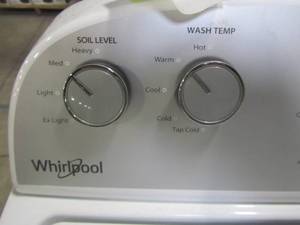 lot 34 image: Whirlpool 3.5-cu ft Top-Load Washer with Agitator (White) WTW4816FW