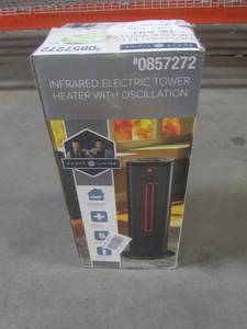 lot 203 image: Scott Living 1500-Watt Infrared Quartz Tower Electric Space Heater 1224HI-12-243 (SM)