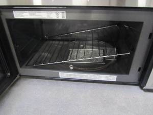 lot 204 image: LG EasyClean 1.8-cu ft Over-the-Range Microwave with Sensor Cooking (Stainless Steel) (Common 30-in Actual 29.94-in) LMV1831ST (SM)