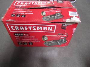 lot 57 image: CRAFTSMAN 80,000 BTU Forced Air Kerosene Diesel Construction Heater CMXEHAO80FAK