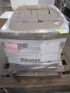 lot 25 image: Entire Pallet - Pavestone RockWall 2 in. x 4.25 in. x 9 in. Yukon Concrete Wall Cap (320 Pcs.  89 Lin. ft.  Pallet) 79950