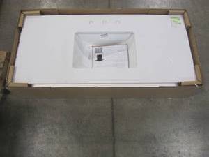 lot 27 image: Home Decorators Collection 49 in. W Engineered Marble Single Sink Vanity Top in Winter White 49004