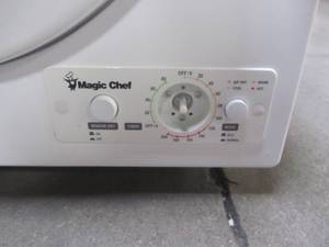 lot 59 image: Magic Chef Compact 2.6 cu. ft. Electric Dryer in White MCSDRY1S