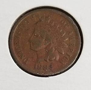4 INDIAN HEAD CENTS 1882 1884 1885 1908