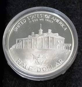 1982-S PROOF WASHINGTON COMMEMORATIVE US SILVER HALF DOLLAR IN AIRTITE