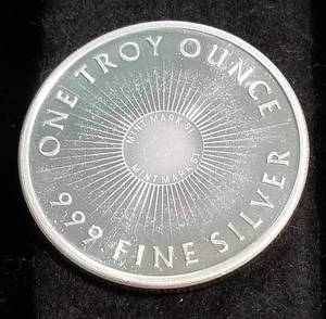 1 TROY OZ. .999 FINE SILVER SUNSHINE MINT