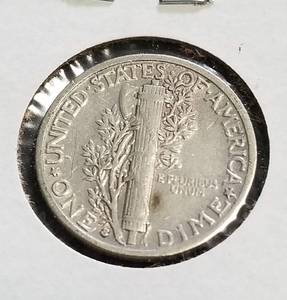 1931-S MERCURY DIME XF40