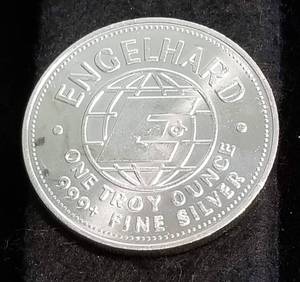 1 TROY OZ. .999 FINE SILVER ENGELHARD THE AMERICAN PROSPECTOR