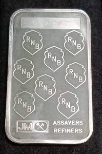 1 TROY OZ. .999 FINE SILVER BAR REPUBLIC NATIONAL BANK NEW YORK