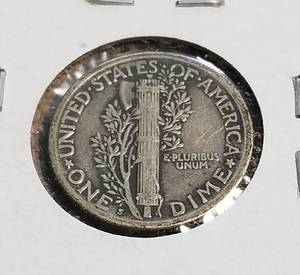 1923-S MERCURY SILVER DIME