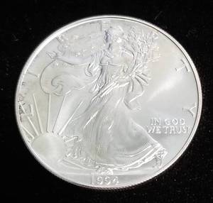 1994 AMERICAN SILVER EAGLE 1 TROY OZ. .999 FINE SILVER DOLLAR