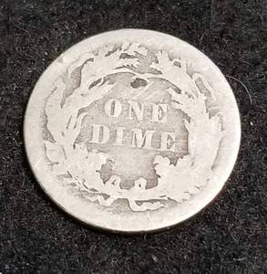 1886 US SEATED LIBERTY SILVER DIME