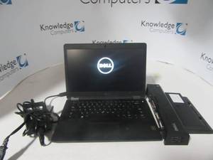 Dell Laptop wpower supply and docking Station&nbspINTEL(R) CORE(TM) I5-6300U CPU  2.40GHZ 8GB RAM 256GB HD
