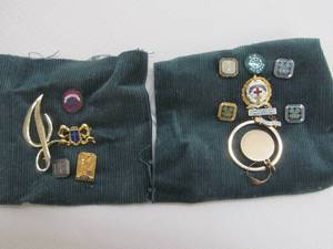 lot 7 image: vintage pins