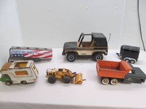 lot 132 image: vintage toy trucks