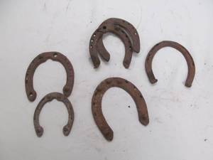 lot 150 image: horse shoes
