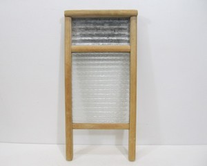 lot 15 image: Primitive Vintage Wood & Glass Washboard 