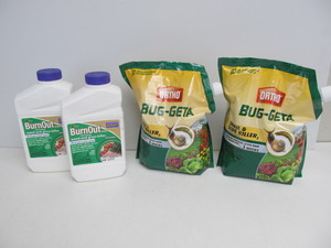 lot 70 image: Brand New BurnOut Bottles & Ortho Slug & Snail Killer