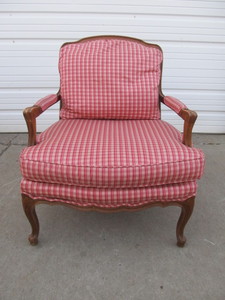lot 134 image: Vintage BAKER FURNITURE Upholstered Parlor Armchair