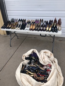 lot 145 image: 75 Pair Collection of Designer Ladies Shoes - All size 6.5