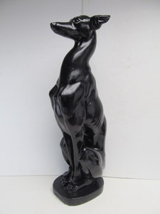 lot 197 image: LARGE Mid Century Ceramic Whippet or Greyhound Dog Statue