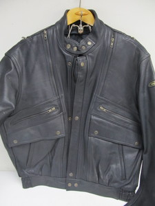 lot 216 image: Mens HEIN-GERICKE Genuine Leather Motorcycle Jacket - Size 50