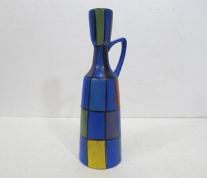 lot 215 image: Mid Century West Germany Art Pottery Geometric Design Pitcher