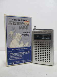 lot 211 image: Vintage Realistic JETSTREAM MINI Aircraft Radio wBox