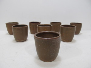 lot 226 image: Matching Set of 8 Studio Art Pottery Cups