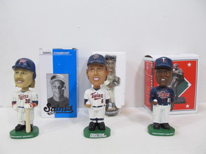 lot 237 image: 4 Boxed MN Baseball Bobbleheads & One Jack Morris Figure